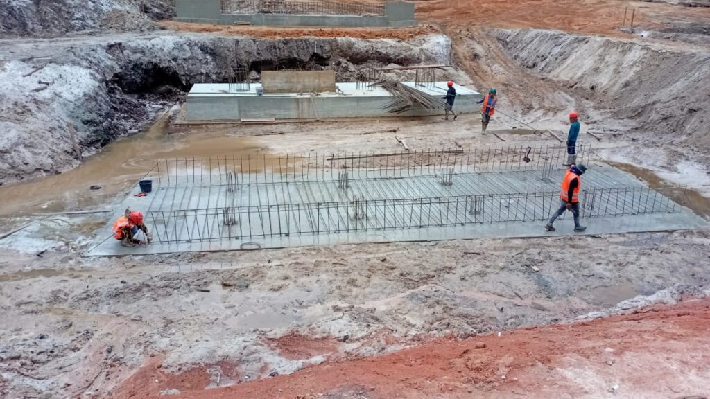 CFA Pile Bridge Construction: Casting of Pile Cap