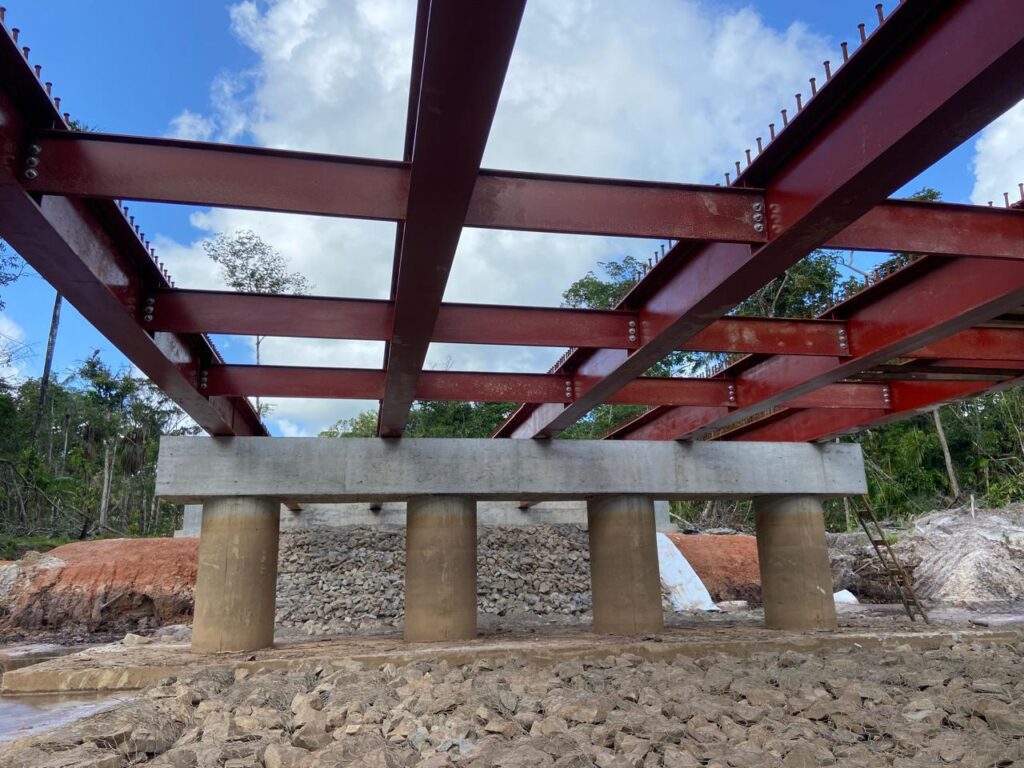 CFA Pile Bridge Construction: Installation of Beams and Braces