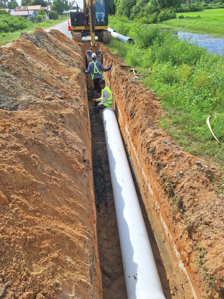 Pipe Laying Service: PVC Pipe Laying