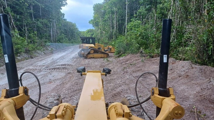 Construction of Laterite Service Roads
